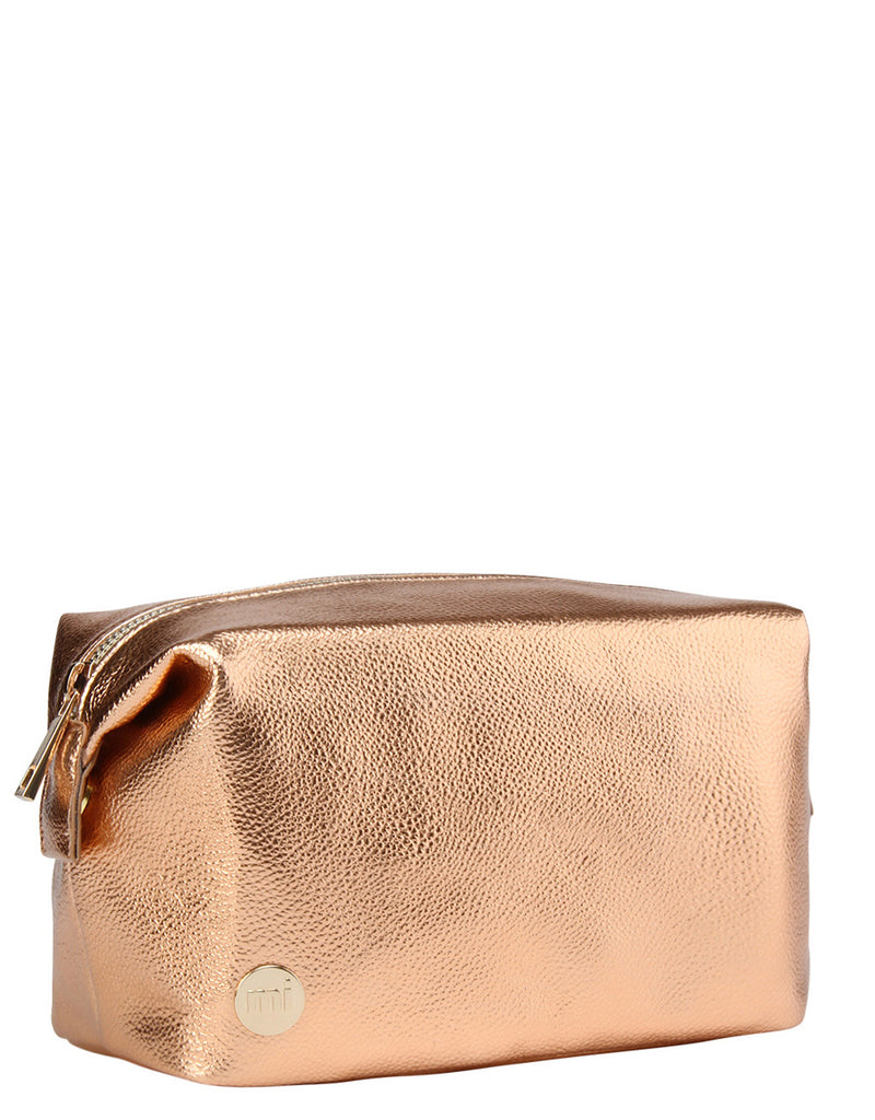 Mi-Pac Gold Wash Bag - Metallic Rose Gold