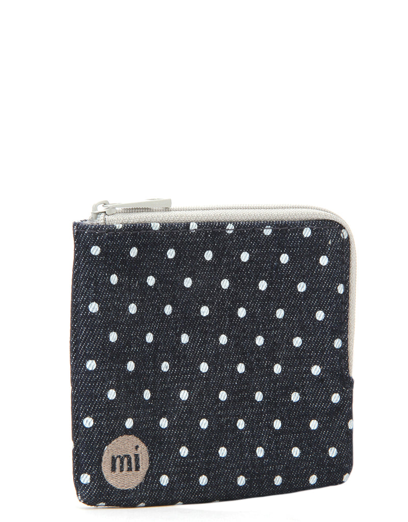 Mi-Pac Coin Holder - Denim Spot Indigo/White