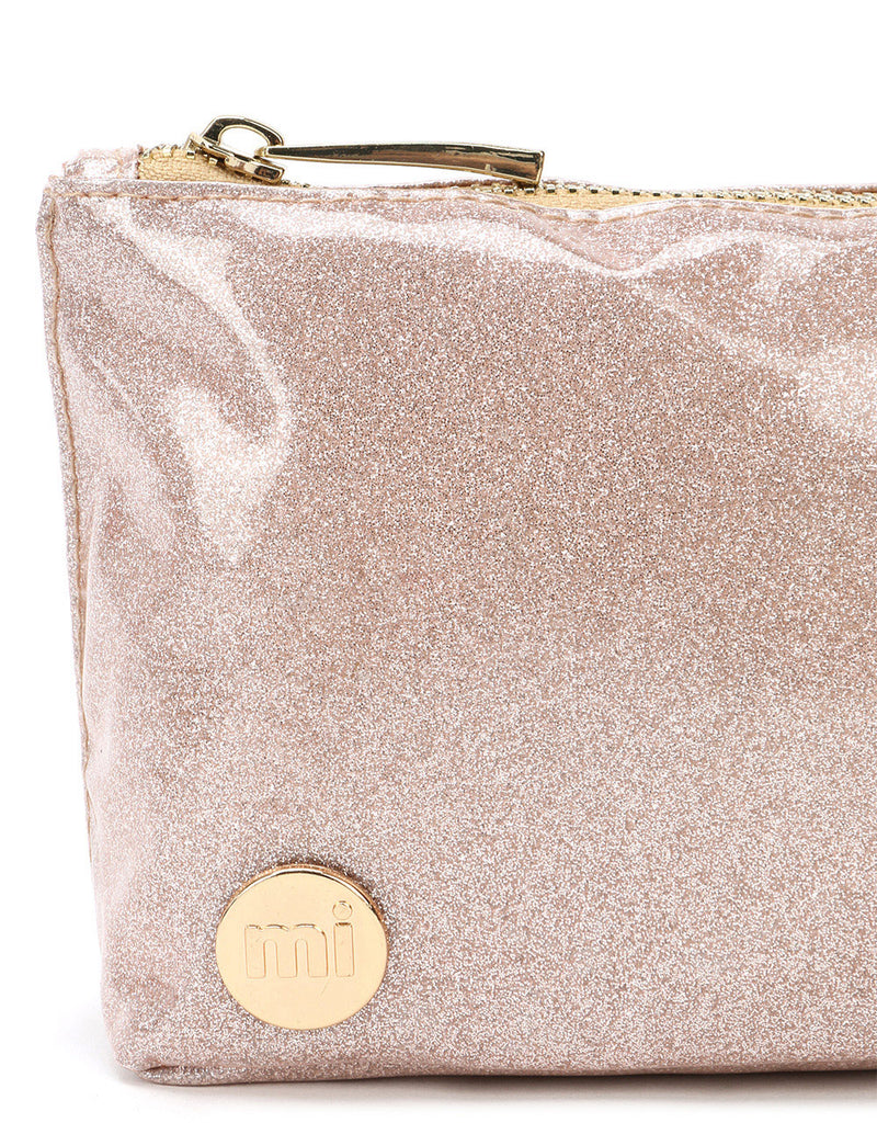 Mi-Pac Make Up Bag - Glitter Champagne