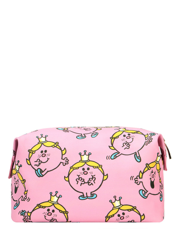 Mi-Pac x Little Miss Gold Wash Bag - Little Miss Princess Pink