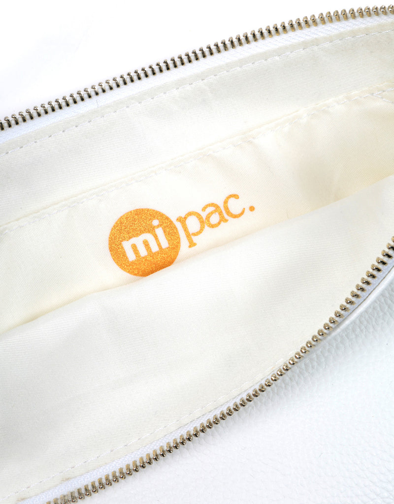 Mi-Pac Gold Clutch - Tumbled White