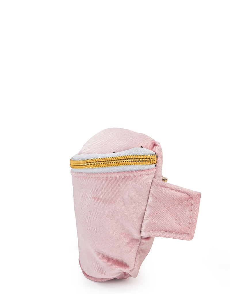 Mi-Pac Gold Bum Bag - Velvet Dusky Pink