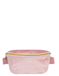 Mi-Pac Gold Bum Bag - Velvet Dusky Pink