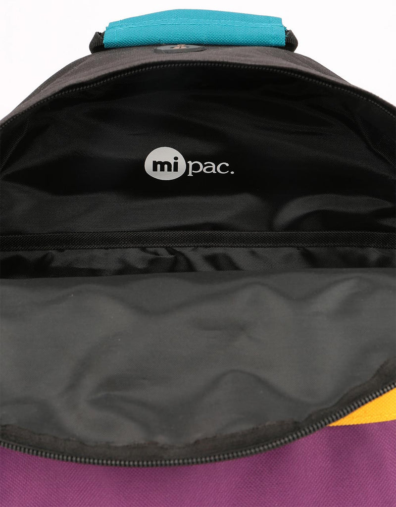 Mi-Pac Colour Block Backpack - Black/True Plum