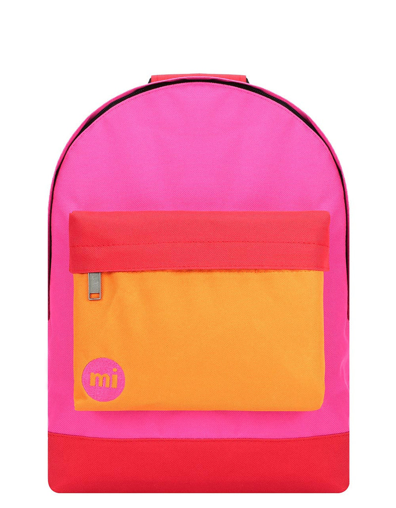 Mi-Pac Colour Block Backpack - Begonia Pink/Red