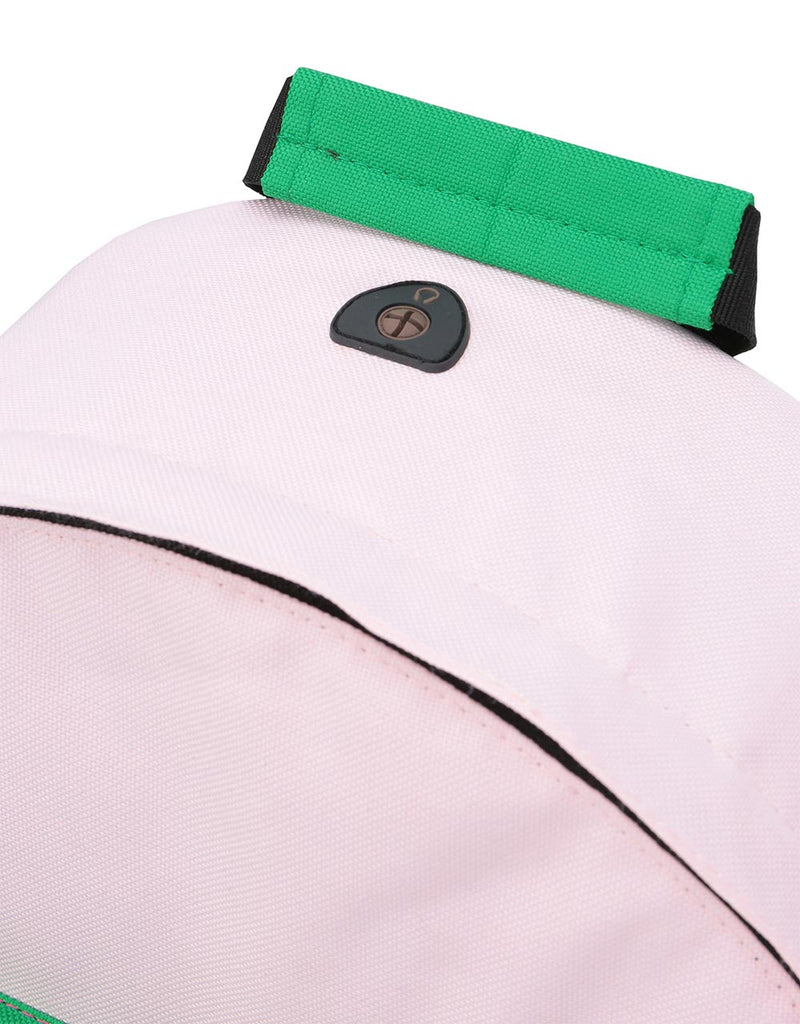 Mi-Pac Colour Block Backpack - Blush/Leaf Green