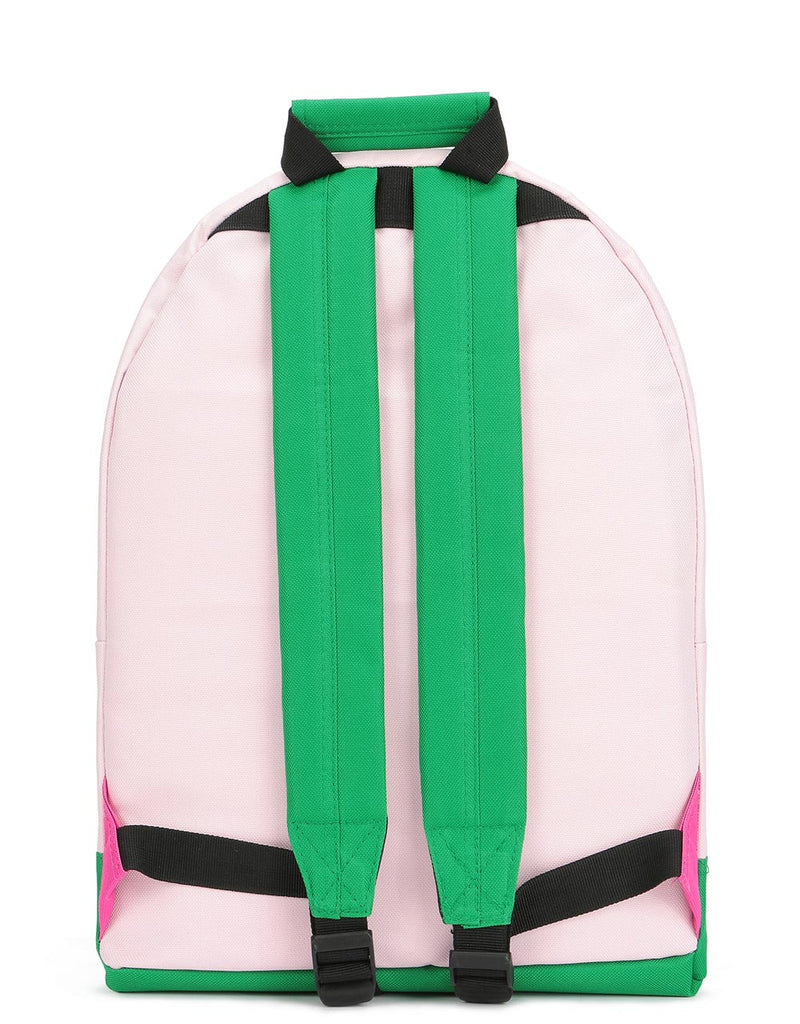 Mi-Pac Colour Block Backpack - Blush/Leaf Green