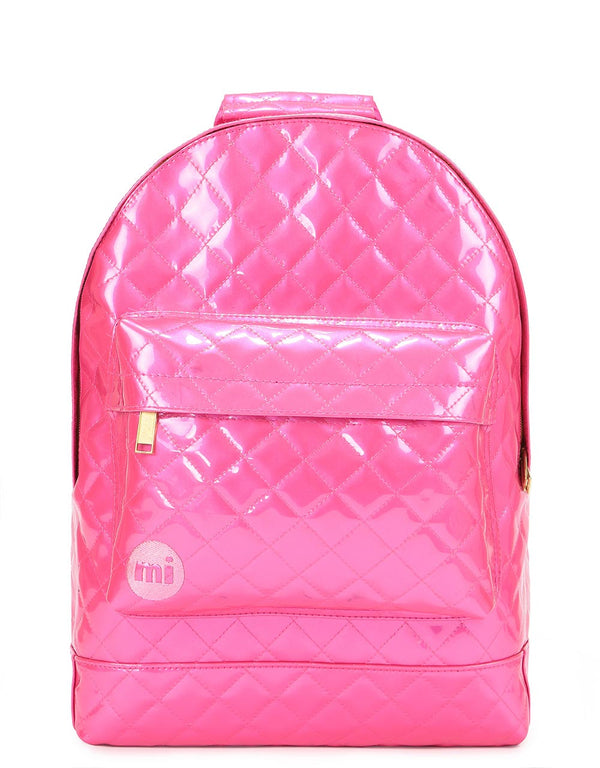 Mi-Pac Patent Quilt Backpack - Pink