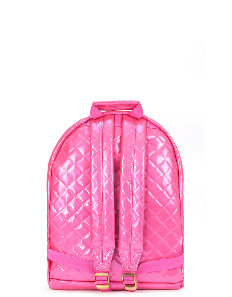 Mi-Pac Patent Quilt Mini Backpack - Pink