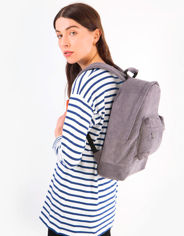 Mi-Pac Corduroy Backpack - Grey
