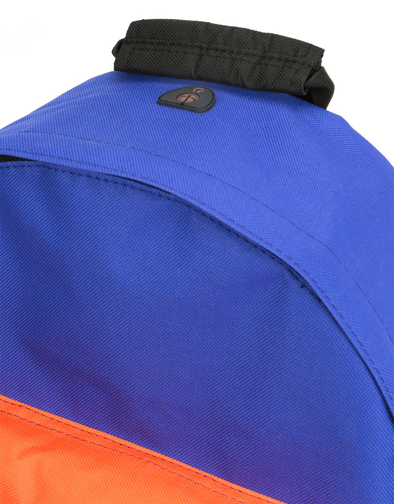 Mi-Pac Colour Block Backpack - Electric Blue/Grey