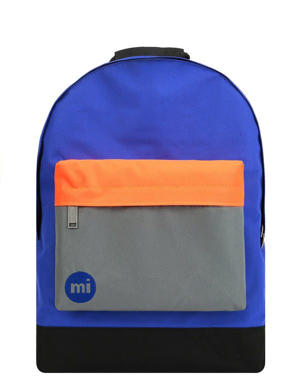 Mi-Pac Colour Block Backpack - Electric Blue/Grey