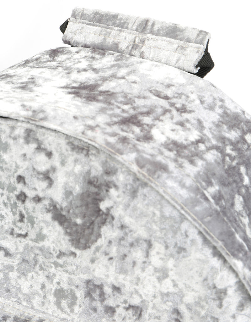 Mi-Pac Crushed Velvet Backpack - Grey