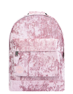 Mi-Pac Crushed Velvet Backpack - Pink