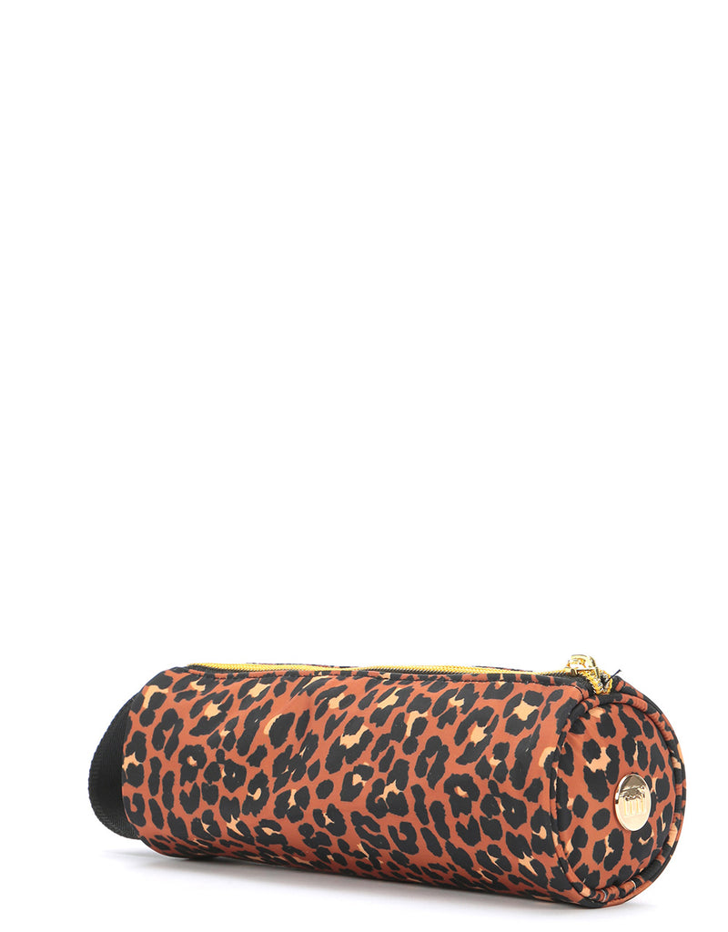 Mi-Pac Gold Nylon Pencil Case - Leopard