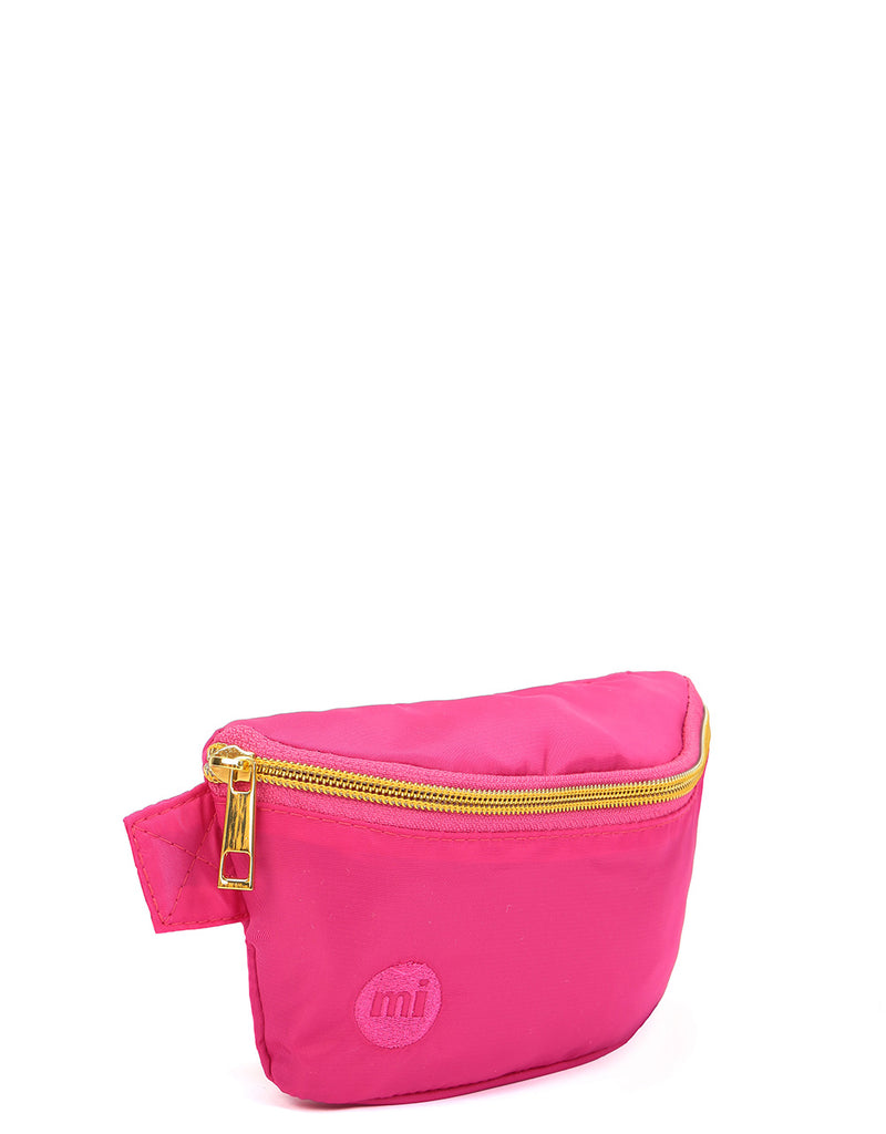 Mi-Pac Gold Nylon Slim Bum Bag - Hot Pink