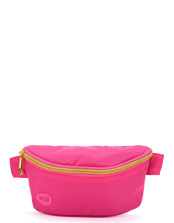 Mi-Pac Gold Nylon Slim Bum Bag - Hot Pink