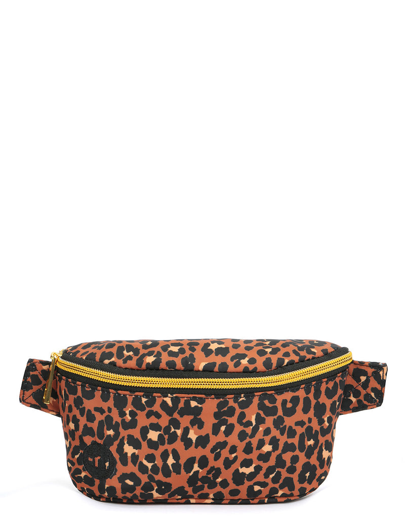 Mi-Pac Gold Nylon Slim Bum Bag - Leopard