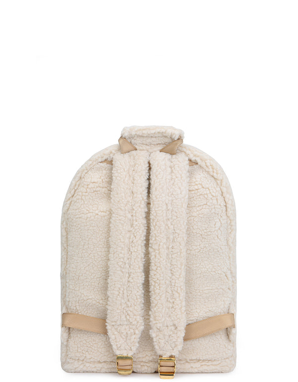 Mi-Pac Gold Shearling Mini Backpack - Natural