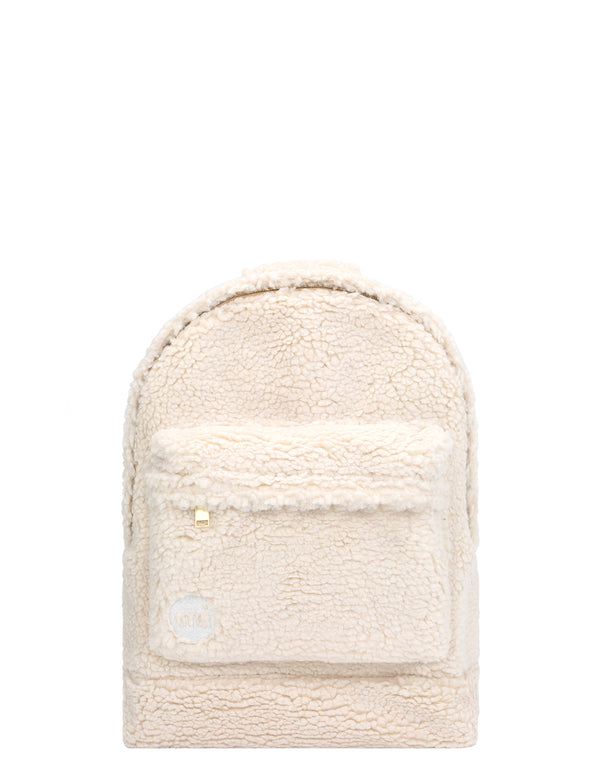 Mi-Pac Gold Shearling Mini Backpack - Natural