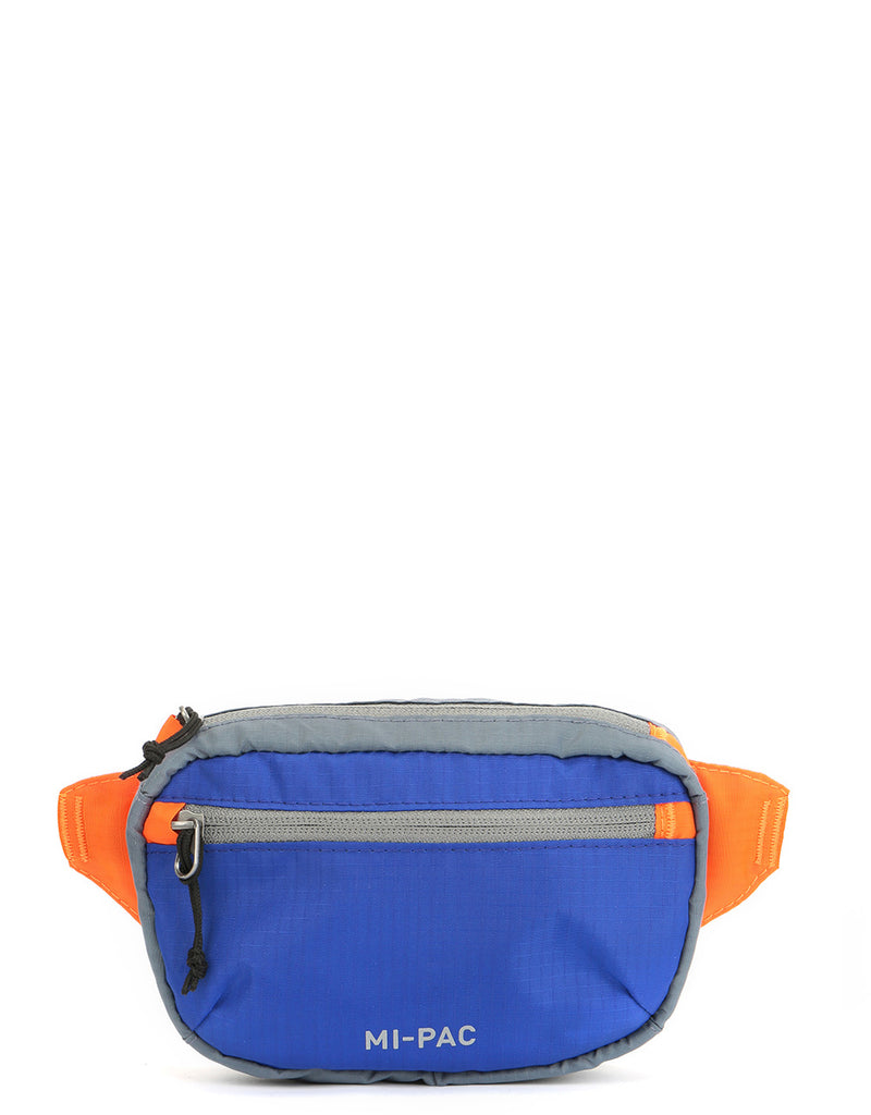 Mi-Pac Nylon Ripstop Hip Pack - Blue/Orange/Grey