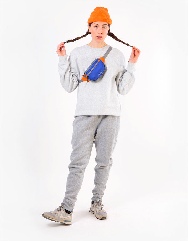 Mi-Pac Nylon Ripstop Hip Pack - Blue/Orange/Grey