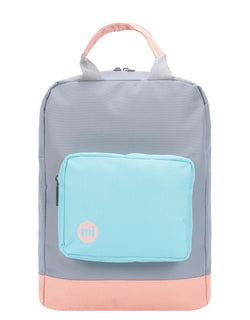 Mi-Pac Decon Colour Block Tote Backpack - Grey/Neo Mint